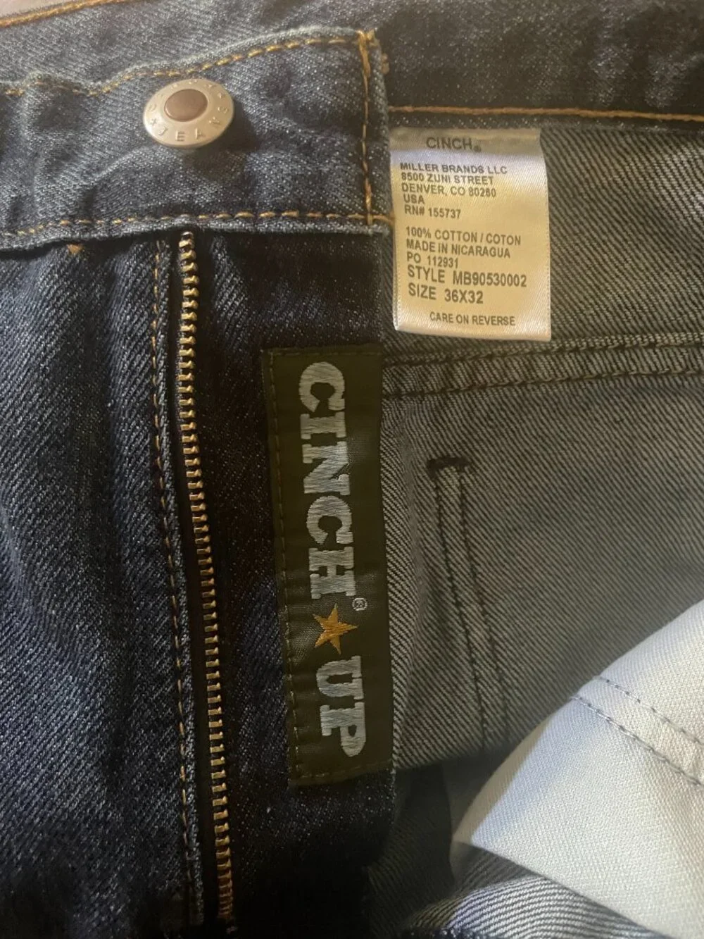 Cinch Green Label Men's Denim Jeans 36x32 (NEW)